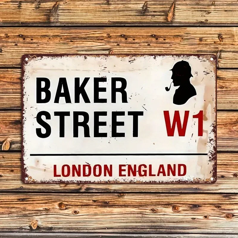 Home Office Of London - Placa de Metal Baker Street W1