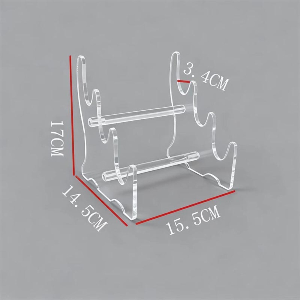 Desktop Organizer Bamboo - Organizador de Mesa em Acrílico Transparente