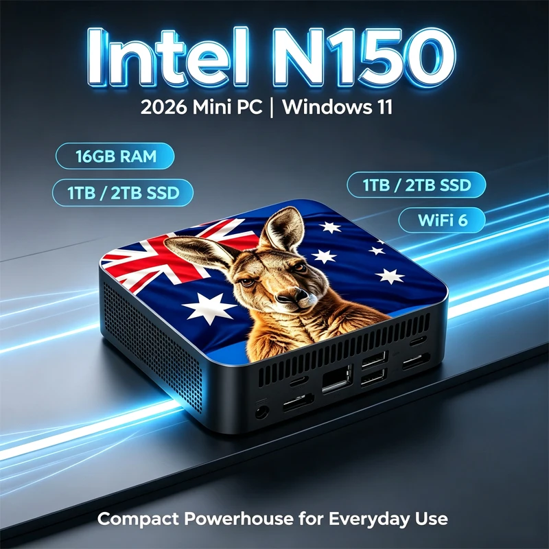 Home Office Australia - Mini PC Temático da Austrália Intel