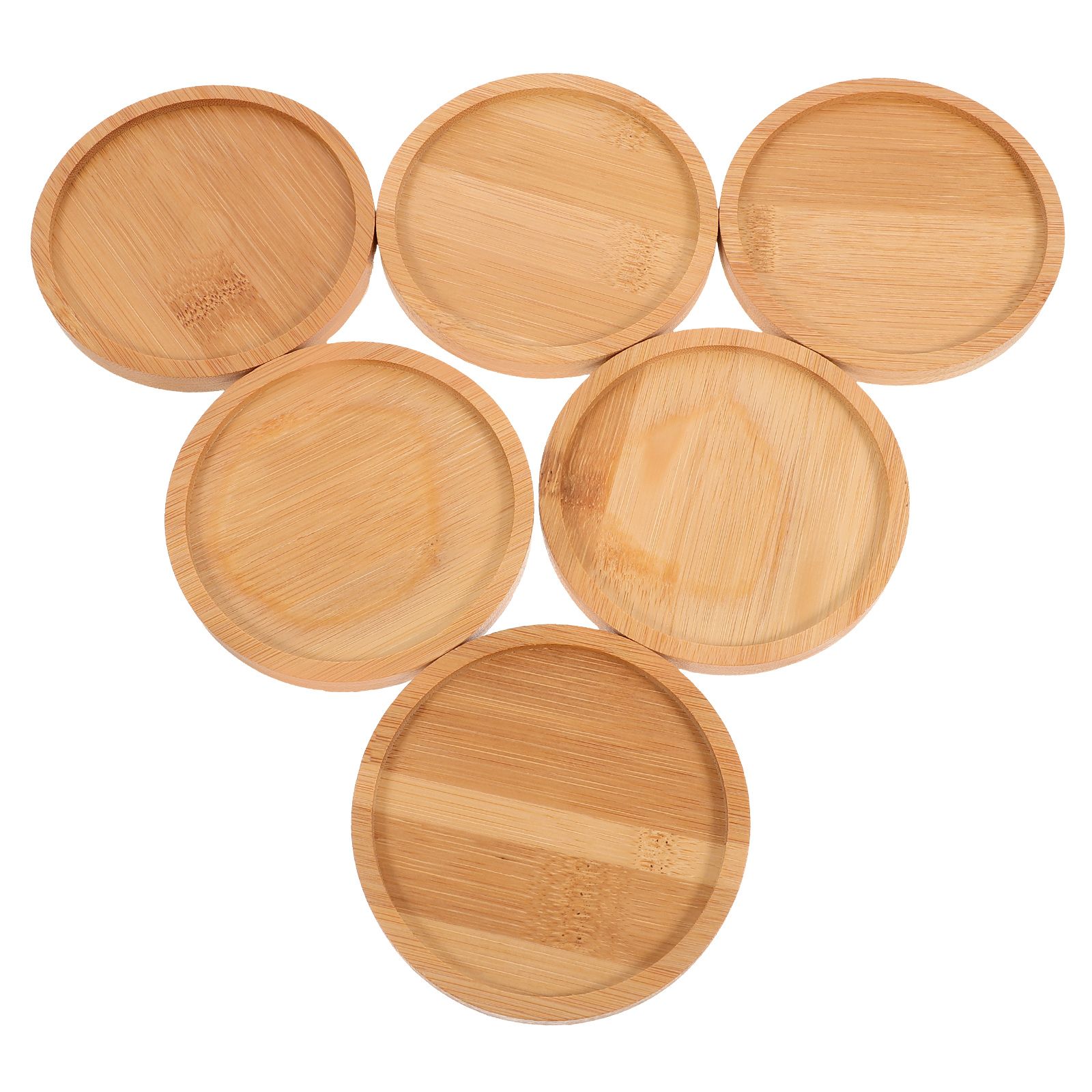 Desktop Organizer Bamboo - 6 pçs mosaico coaster almofadas quentes