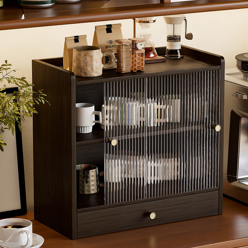 Desktop Organizer Bamboo - Armário de Armazenamento para Bancada de