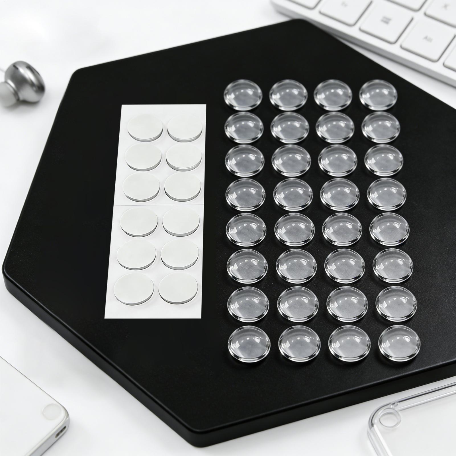 Home Office Keyboard - Adesivos de teclado redondos transparentes para