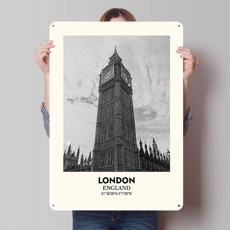 Home Office Of London - Pôster Impresso do Big Ben de