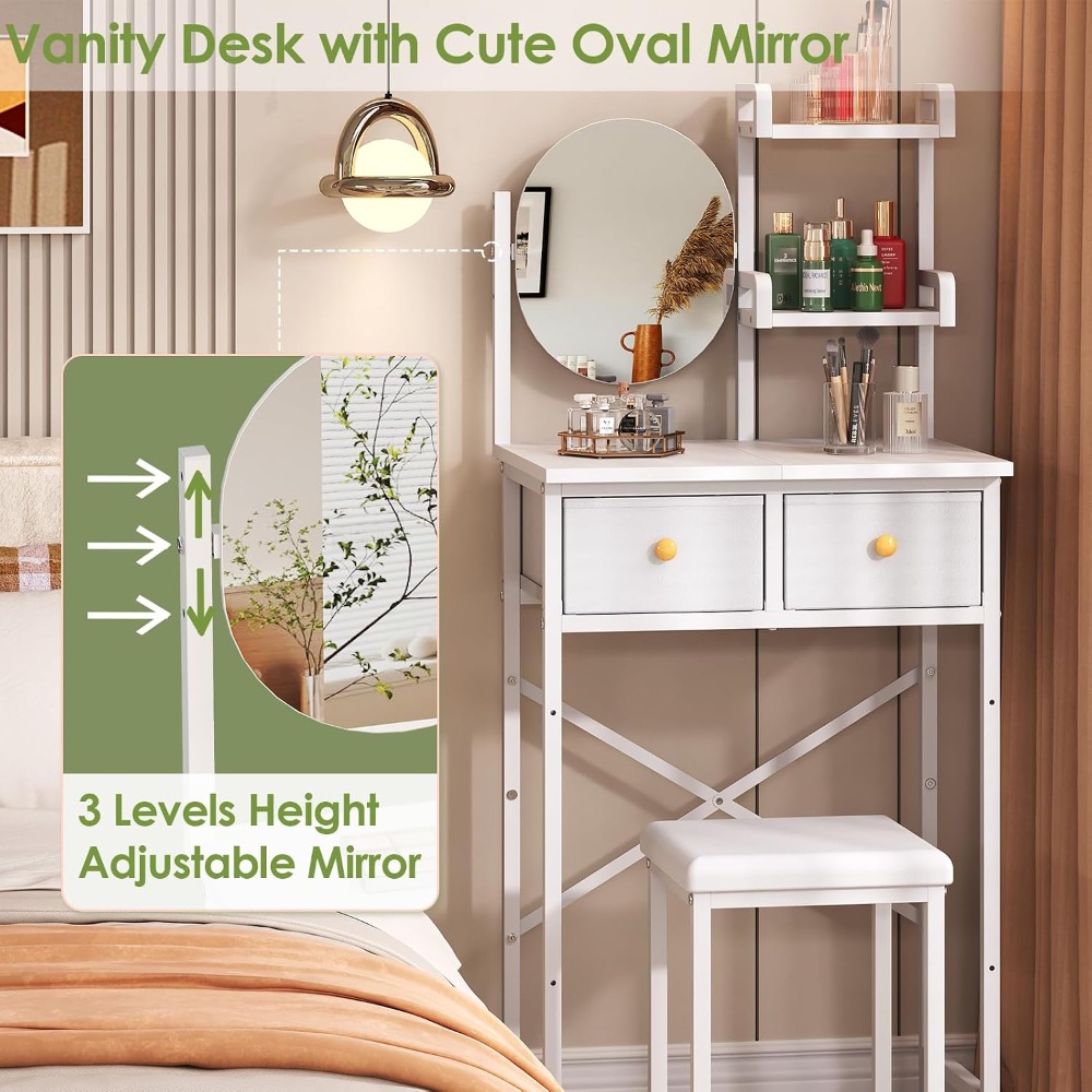 Mesa de Maquiagem Compacta de  - Desk Drawer Small avaliação e preço