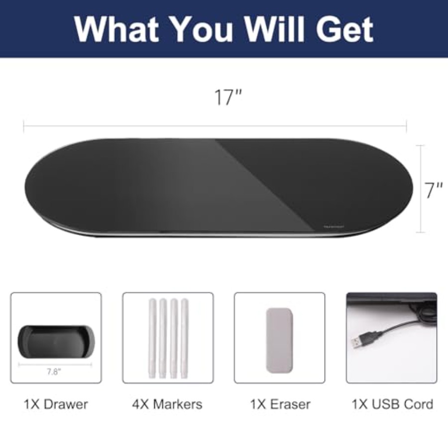 Quadro Branco de Vidro para Me - Desk Drawer Small avaliação e preço