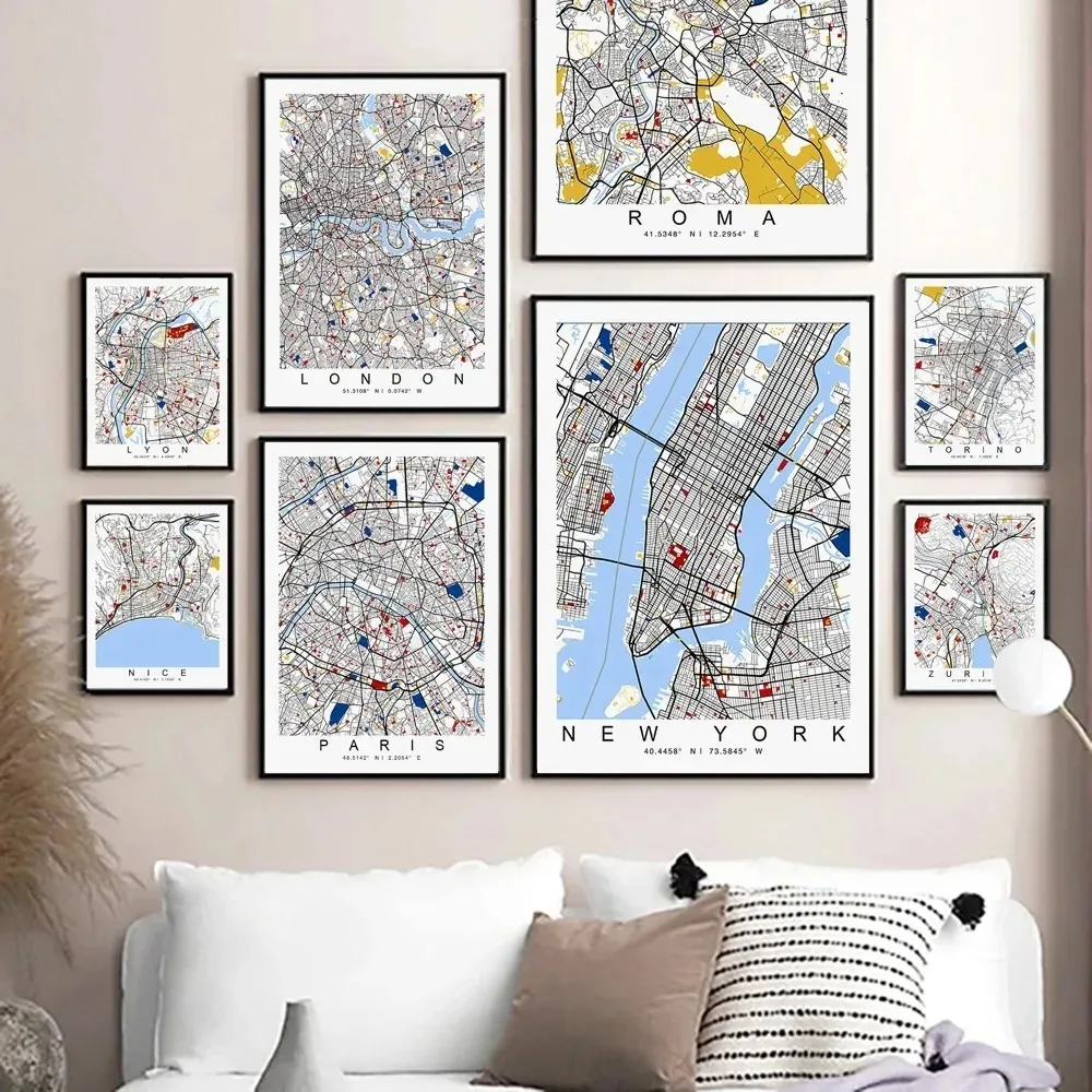 1pc Mapa Mundial Colorido de N - Home Office Of London avaliação e preço