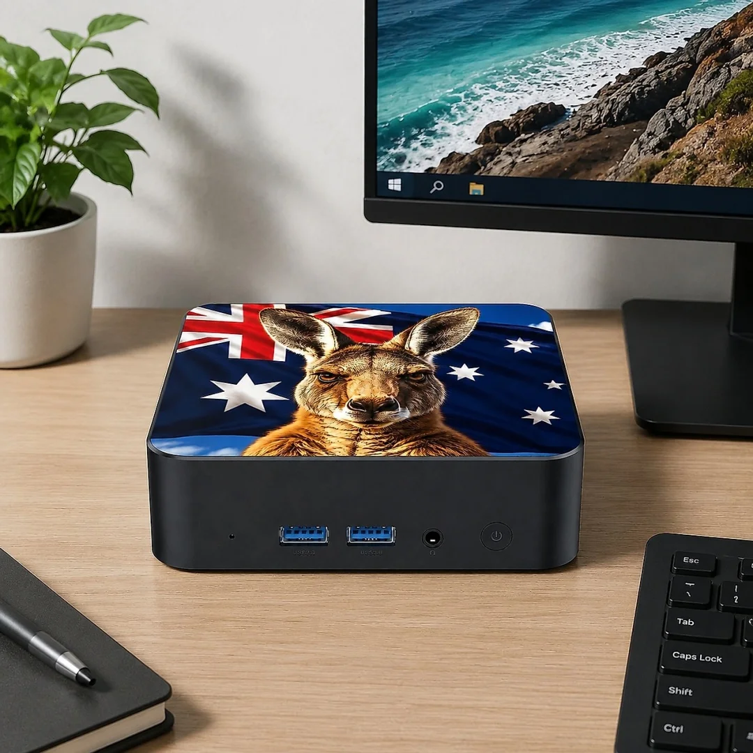 Mini PC Temático da Austrália  - Home Office Australia avaliação e preço