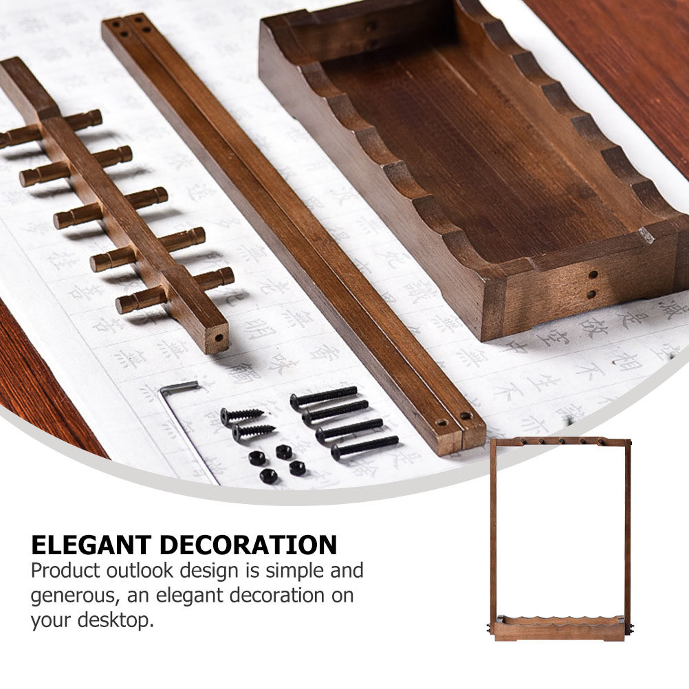 Suporte de Pincéis de Bambu de - Desktop Organizer Bamboo avaliação e preço