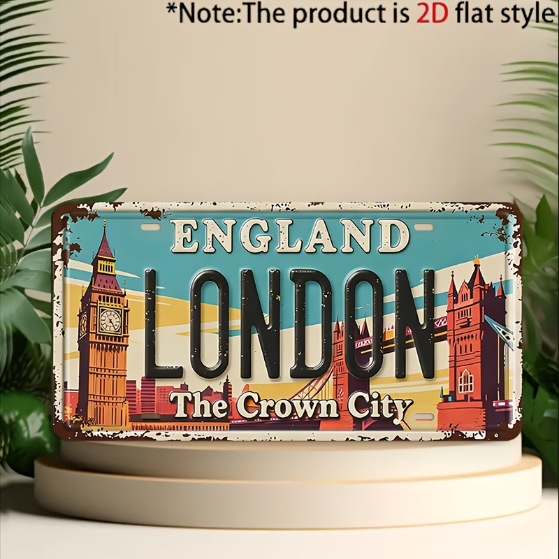 Placa de Metal Vintage Durável - Home Office Of London avaliação e preço