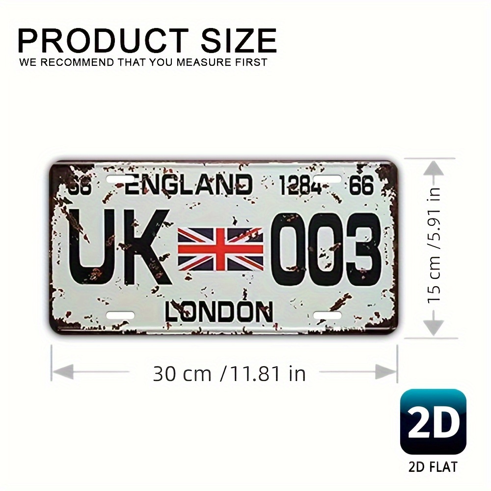 Placa de alumínio vintage do R - Home Office Of London avaliação e preço