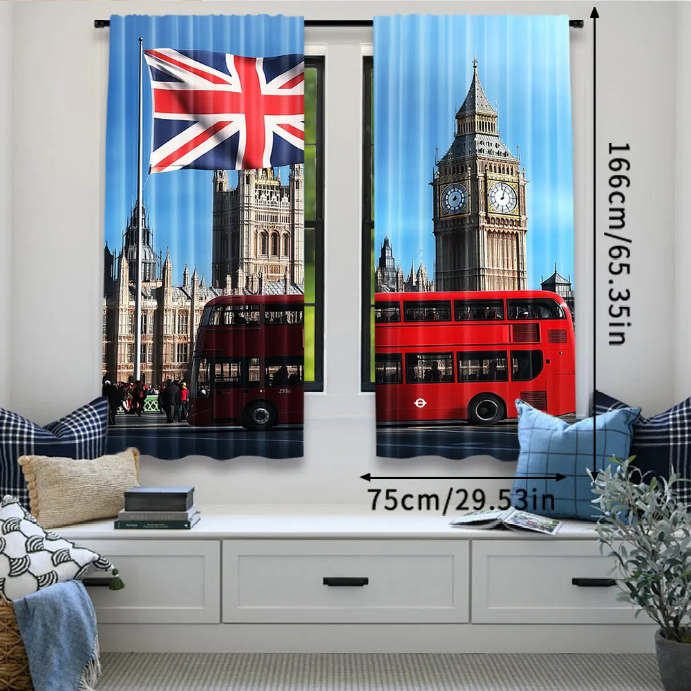 2 pçs big ben londres rua pano - Home Office Of London avaliação e preço