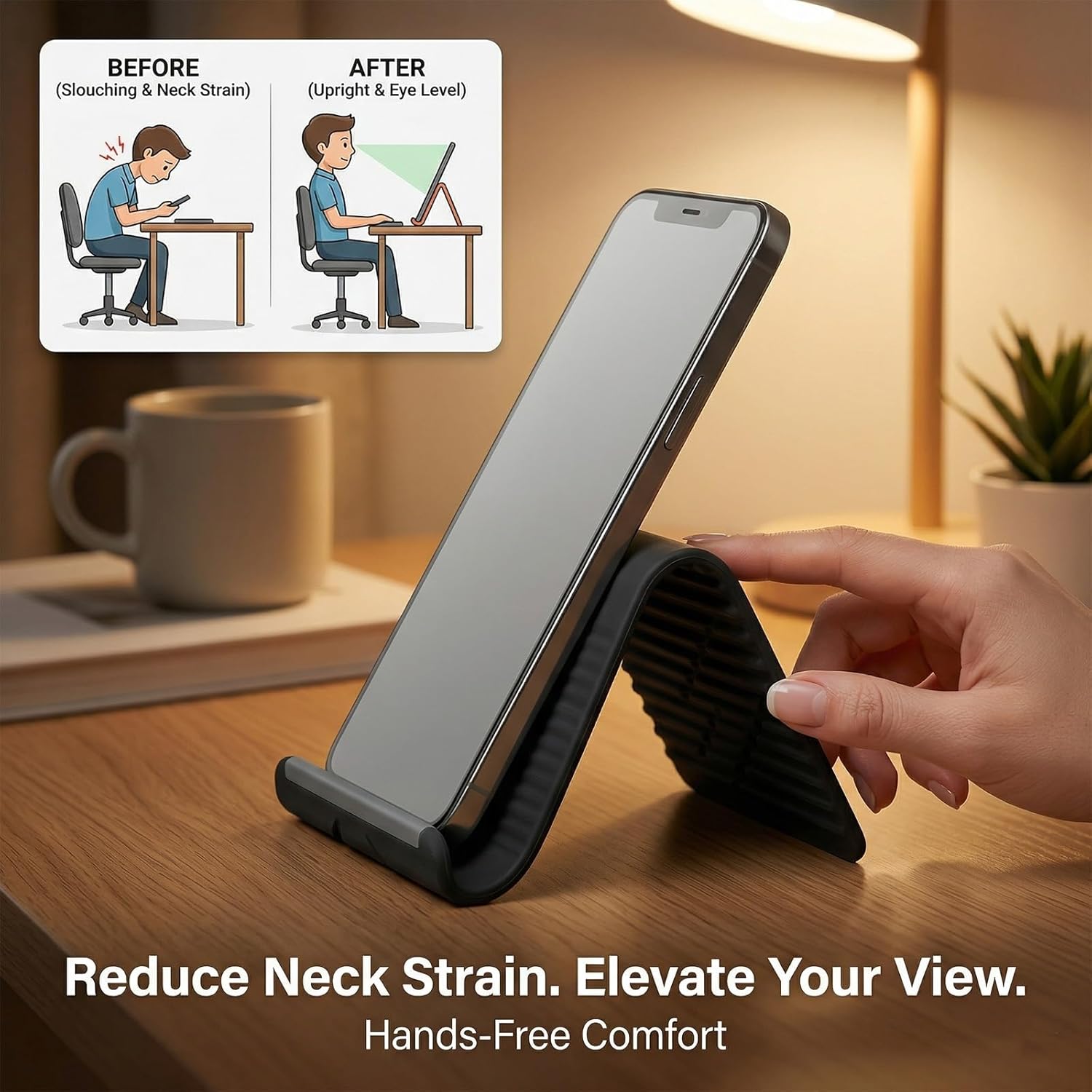 Suporte de Telefone de Silicon - Home Office Laptop avaliação e preço