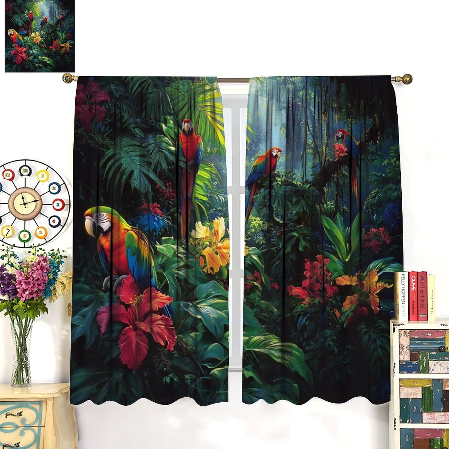 Cortinas de Poliéster com Esta - Home Office Backdrop avaliação e preço
