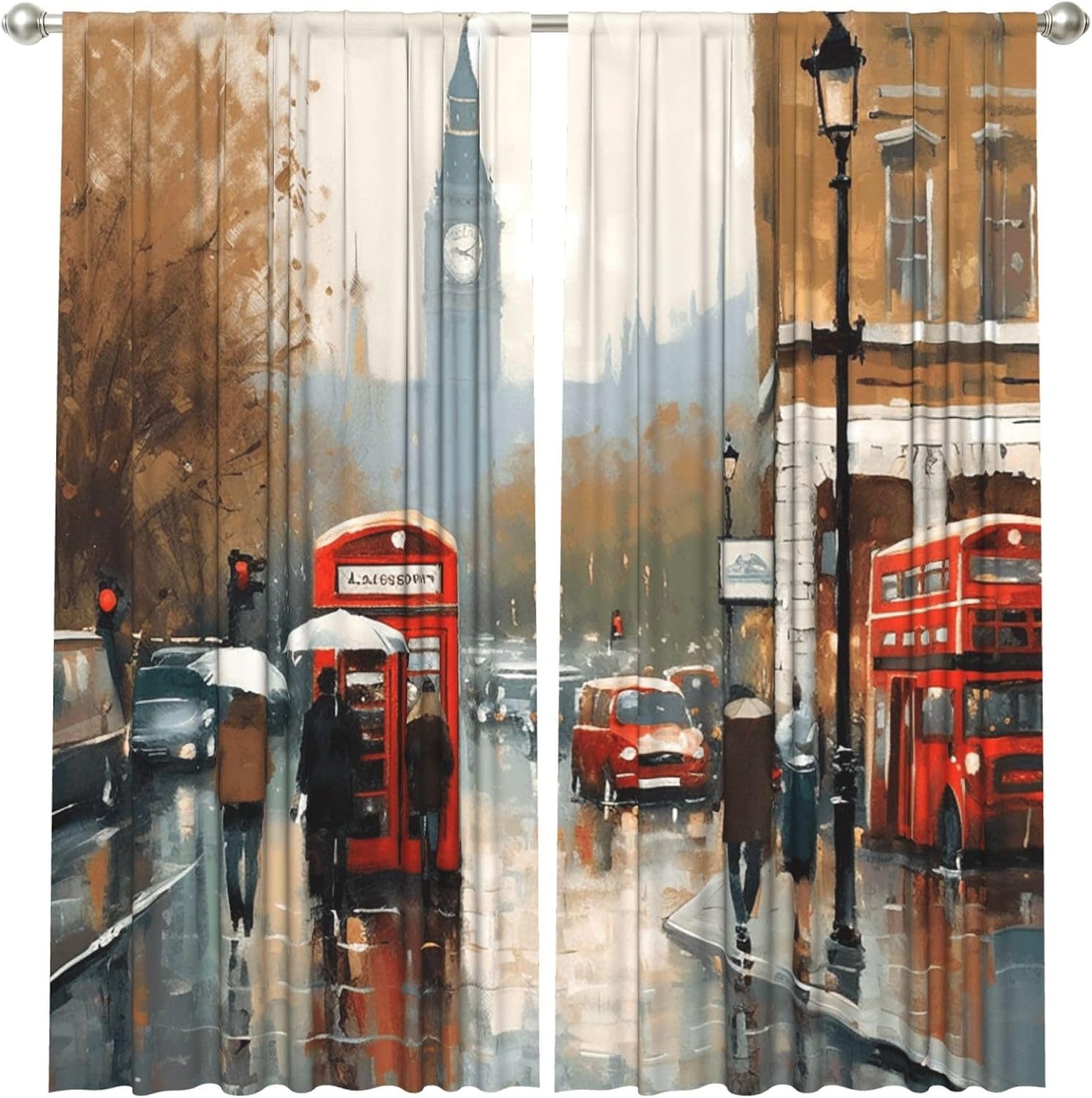 Cortina Vintage com Arte de Ru - Home Office Of London avaliação e preço