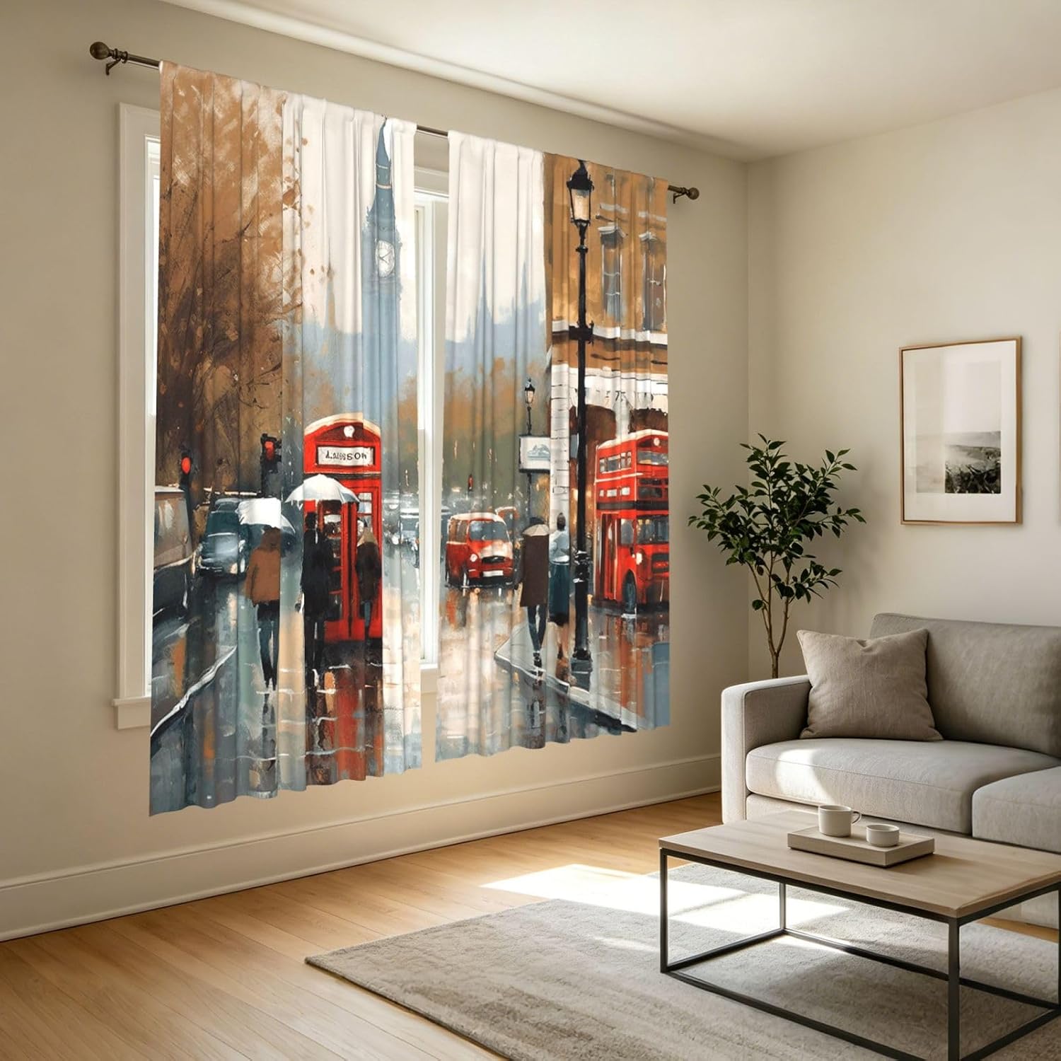 Cortina Vintage com Arte de Ru - Home Office Of London avaliação e preço