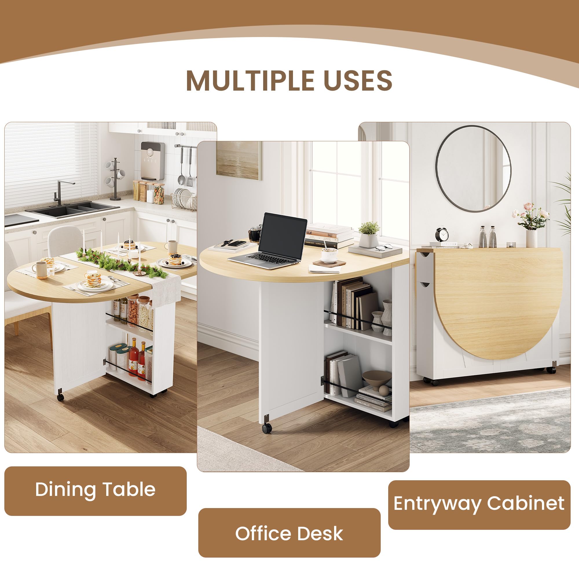 Mesa de Jantar Dobrável 3 em 1 - Desk Drawer Small avaliação e preço