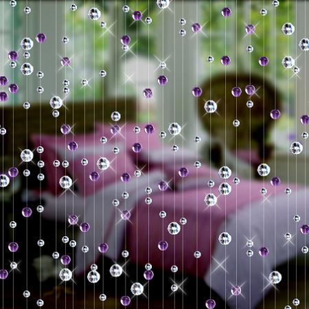 Moda cristal grânulo de vidro  - Home Office Backdrop avaliação e preço