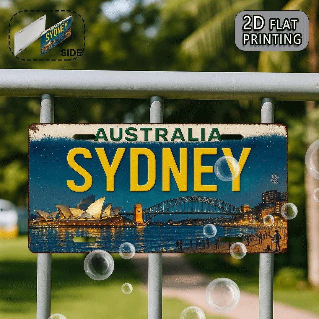 Placa de Metal Vintage da Aust - Home Office Australia avaliação e preço