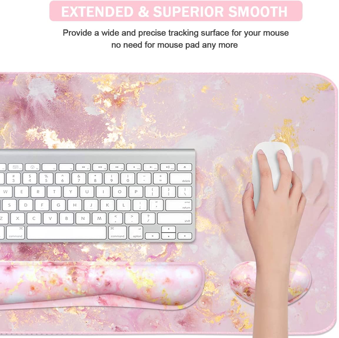 Mouse Pad Grande para Jogos co - Home Office Keyboard avaliação e preço
