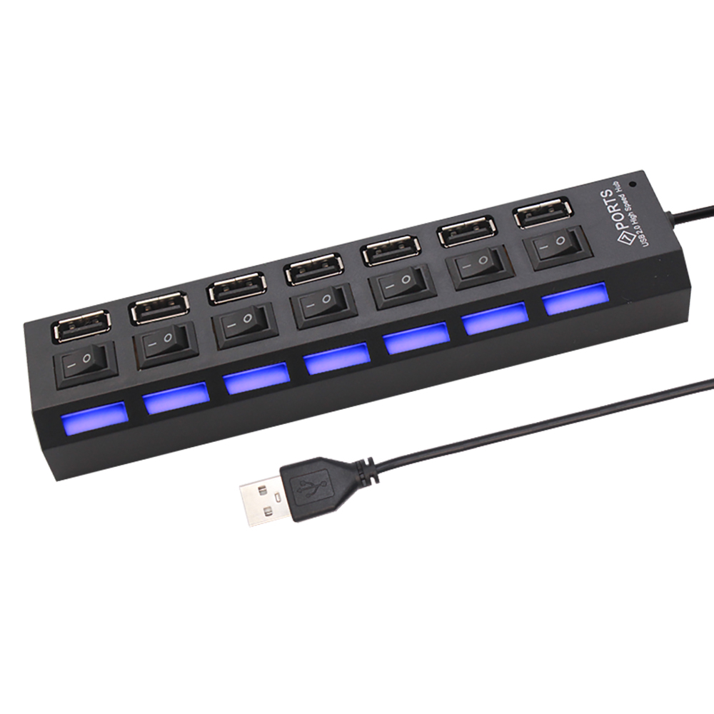 Hub USB 2.0 de 7 portas para l - Home Office Laptop avaliação e preço