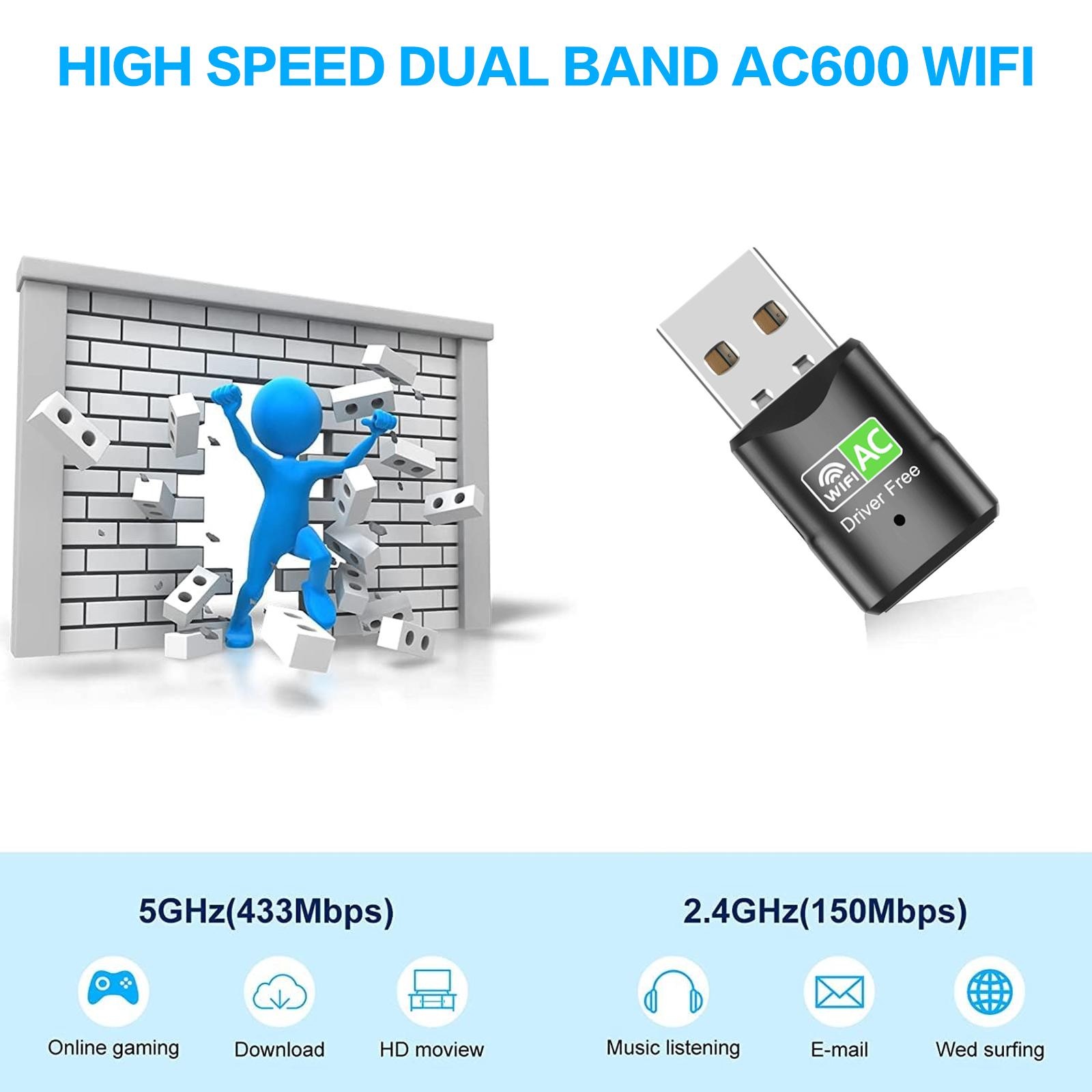 Adaptador wi-fi usb ac600, min - Home Office Laptop avaliação e preço