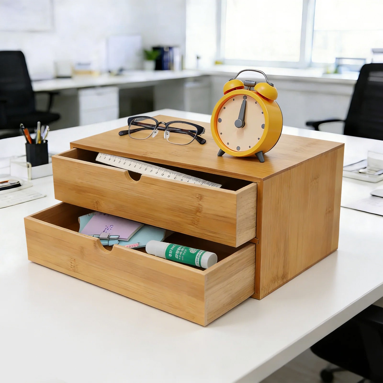 Organizador de Mesa, Caixa de  - Desktop Organizer Bamboo avaliação e preço