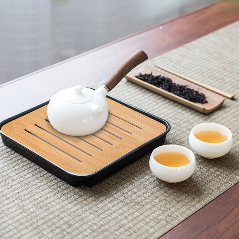 Bandeja de chá de bambu mini m - Desktop Organizer Bamboo avaliação e preço
